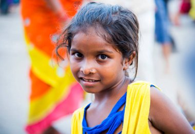 NASHIK, INDIA, 27 Ağustos 2015: Simhastha Kumbh Mela 'daki Hindu dindarlar.