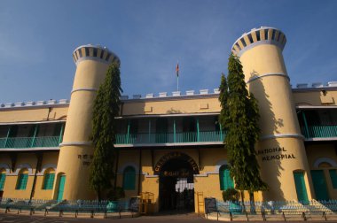 Port Blair, Andaman, Hindistan hücresel hapiste. İngilizler tarafından inşa tarihi bina.