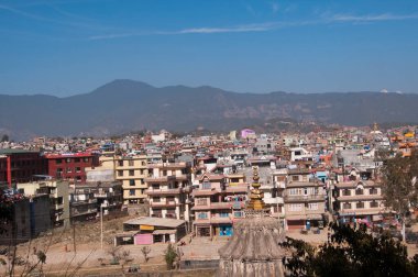 Katmandu şehrinin Arial manzarası, Nepal