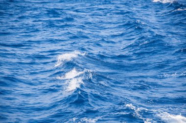 Okyanus dalgası arka planı, soyut mavi deniz suyu..