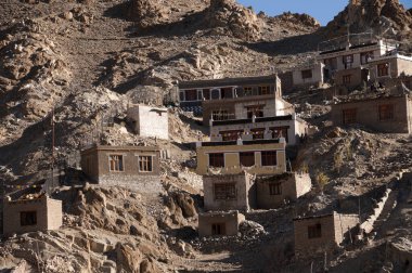 Leh şehir manzaralı Leh Palace, Leh, Ladakh, Hindistan