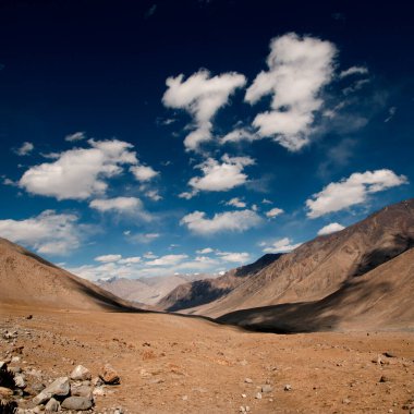 Himalaya manzarası. Ladakh, Hindistan