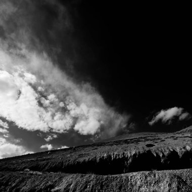 Himalaya manzarası. Ladakh, Hindistan