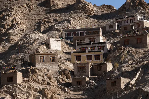 Leh şehir manzaralı Leh Palace, Leh, Ladakh, Hindistan