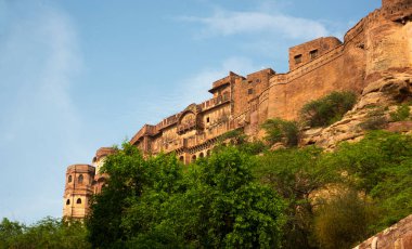 Hindistan 'ın ünlü Rajasthan turistik beldesi Mehrangarh Kalesi, Jodhpur, Rajasthan, Hindistan