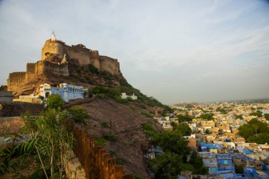 Hindistan 'ın ünlü Rajasthan turistik beldesi Mehrangarh Kalesi, Jodhpur, Rajasthan, Hindistan