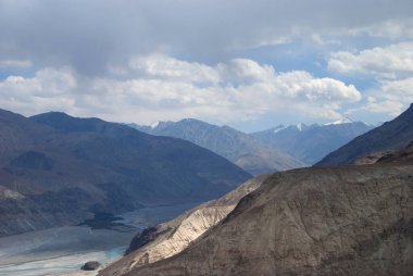 Dağ nehri manzarası, dağ deresi, Ladakh