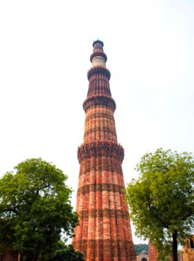 Kutub Minar, en uzun minare UNESCO Dünya Mirası Sitesi, Yeni Delhi, Hindistan