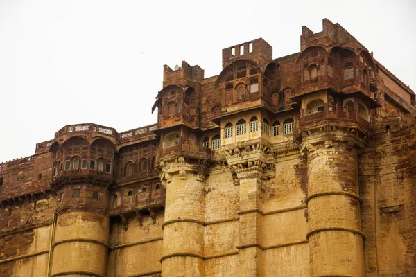 Hindistan 'ın ünlü Rajasthan turistik beldesi Mehrangarh Kalesi, Jodhpur, Rajasthan, Hindistan