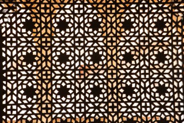 Eski taş oyma penceresi, Hindistan..