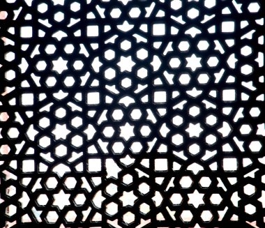 Eski taş oyma penceresi, Hindistan..