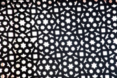 Eski taş oyma penceresi, Hindistan..