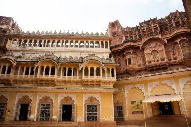 15. yüzyılın dış görünüşü Mehrangarh Kalesi Jodhpur, Hindistan.