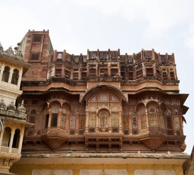 15. yüzyılın dış görünüşü Mehrangarh Kalesi Jodhpur, Hindistan.