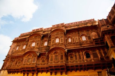 15. yüzyılın dış görünüşü Mehrangarh Kalesi Jodhpur, Hindistan.