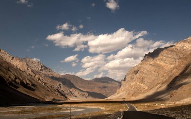 Himalaya manzarası. Ladakh, Hindistan