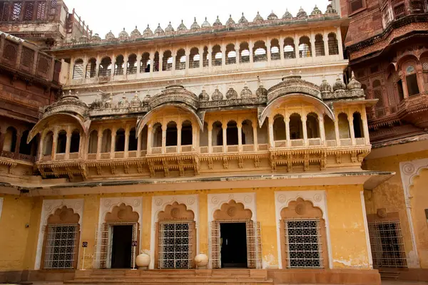 15. yüzyılın dış görünüşü Mehrangarh Kalesi Jodhpur, Hindistan.