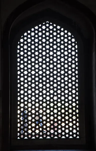 Eski taş oyma penceresi, Hindistan..