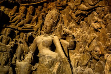 Fil Mağaraları, UNESCO Dünya Mirası Sitesi, Mumbai, Hindistan.