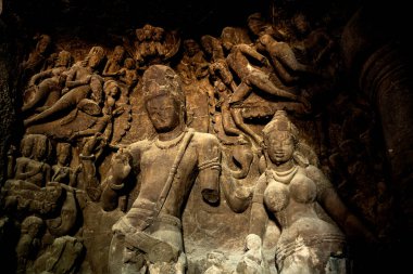 Fil Mağaraları, UNESCO Dünya Mirası Sitesi, Mumbai, Hindistan.