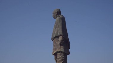NARMADA, GUJARAT, INDIA, 17 Mart 2022: Dünyanın en uzun Sardar Vallabhbhai Patel heykeli,