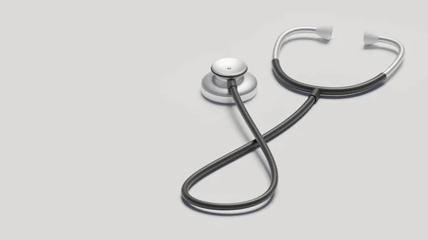 Medicinskt Stetoskop Återgivning Stetoskop Står Bordet — Stockfoto