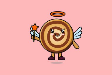 3 boyutlu karikatür tarzında sevimli bir çizgi film karakteri.