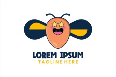 Düz yumurta logosu tasarım simgesi logoti vektör çizimi