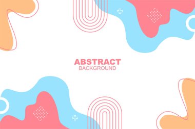 Geometrik şekilli yaratıcı soyut arkaplan, el çizimi arkaplan, soyut dalga arkaplanı