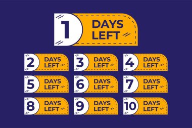 Engaging countdown visuals for sales, events, and promos. Eye-catching and professional designs clipart