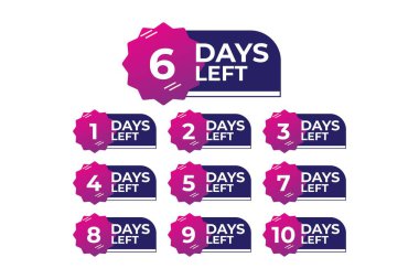 Engaging countdown visuals for sales, events, and promos. Eye-catching and professional designs. clipart