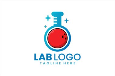 Lab and sports logo combining precision and energy for diverse branding needs clipart