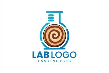 Innovative lab and bakery logo design for unique culinary branding and sweet identity clipart