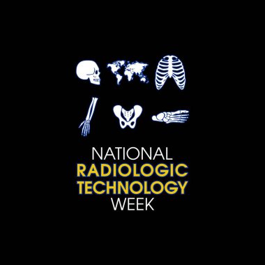 vector graphic of national radiologic technology week good for national radiologic technology week celebration. flat design. flyer design.flat illustration. clipart