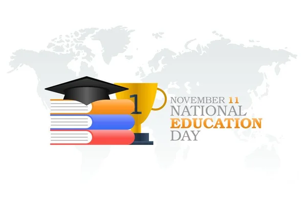 Vektor Grafik Nasional Hari Pendidikan Yang Baik Untuk Nasional Perayaan - Stok Vektor