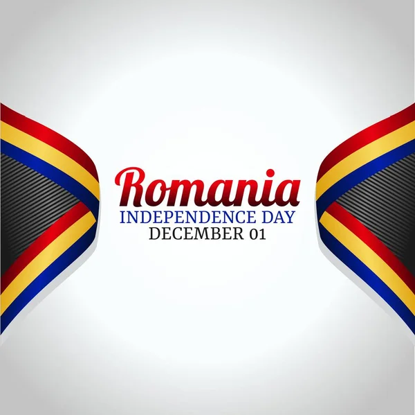 Gráfico Vetorial Dia Independência Roménia Bom Para Celebração Dia Independência —  Vetores de Stock