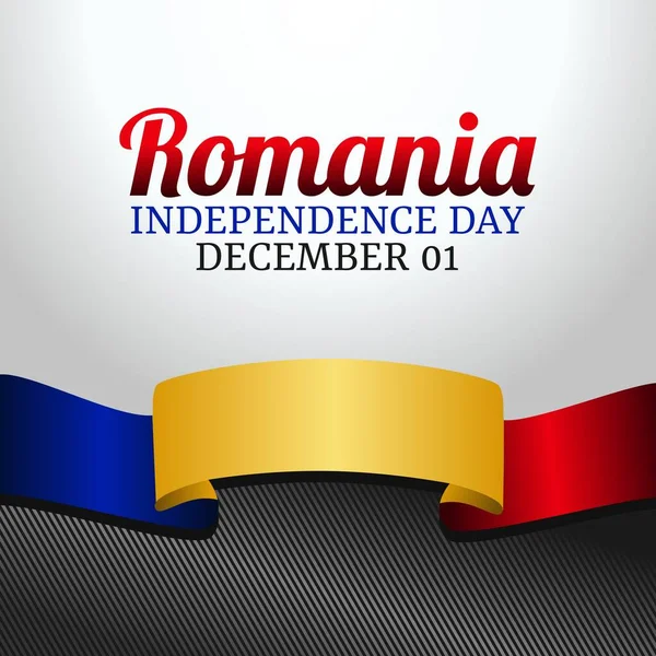 Gráfico Vetorial Dia Independência Roménia Bom Para Celebração Dia Independência —  Vetores de Stock