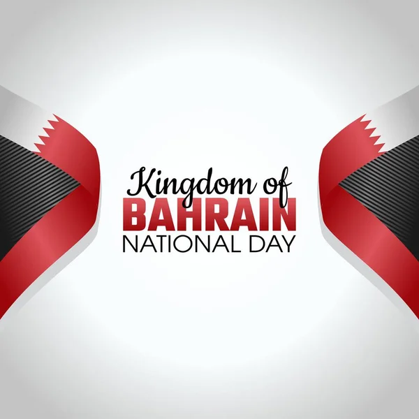 Gráfico Vetorial Dia Nacional Bahrein Bom Para Celebração Dia Nacional — Vetor de Stock