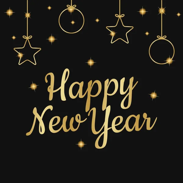 Yeni yıl kutlamaları için iyi bir vektör grafiği. düz dizayn. İlan tasarımı. Düz illüstrasyon.