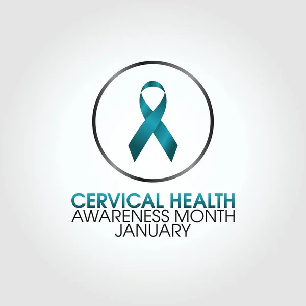 vector graphic of cervical health awareness month good for cervical health awareness month celebration. flat design. flyer design.flat illustration.