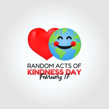 vector graphic of random acts of kindness day good for random acts of kindness day celebration. flat design. flyer design.flat illustration.
