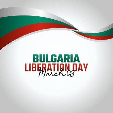 Bulgaristan 'ın kurtuluşunun vektör grafiği, Bulgaristan' ın kurtuluş günü kutlamaları için iyi. düz dizayn. İlan tasarımı. Düz illüstrasyon.