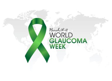 Glokom gününün vektör grafiği dünya glokom günü kutlaması için iyidir. düz dizayn. İlan tasarımı. Düz illüstrasyon.