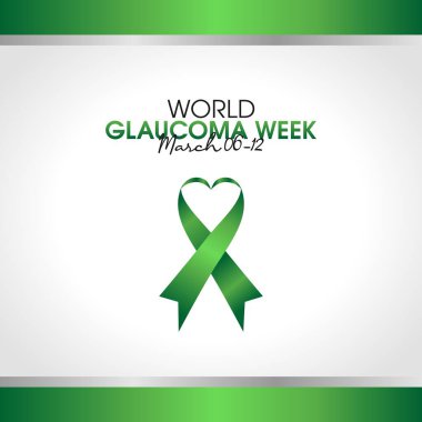 Glokom gününün vektör grafiği dünya glokom günü kutlaması için iyidir. düz dizayn. İlan tasarımı. Düz illüstrasyon.