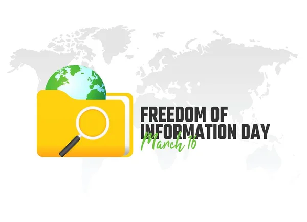 Grafik Vektor Kebebasan Informasi Hari Yang Baik Untuk Kebebasan Informasi - Stok Vektor