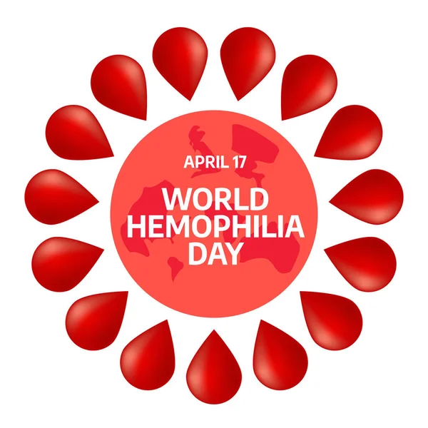 stock vector vector graphic of world hemophilia day good for world hemophilia day celebration. flat design. flyer design.flat illustration.