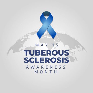 Tüberoz skleroz farkındalığı ayının vektör grafiği tüberoz skleroz farkındalık ayı kutlamaları için iyidir. düz dizayn. İlan tasarımı. Düz illüstrasyon.