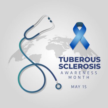 Tüberoz skleroz farkındalığı ayının vektör grafiği tüberoz skleroz farkındalık ayı kutlamaları için iyidir. düz dizayn. İlan tasarımı. Düz illüstrasyon.