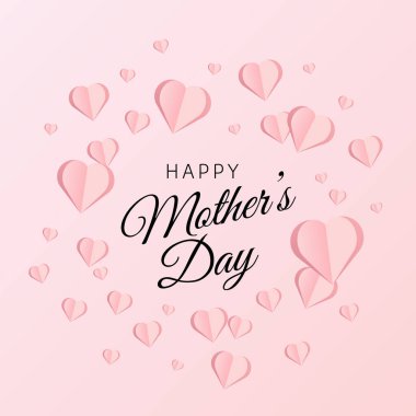 Anneler Günü 'nün vektör grafiği anneler günü kutlaması için iyi. düz dizayn. İlan tasarımı. Düz illüstrasyon.