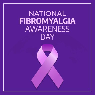 Ulusal Fibromiyalji Farkındalık Günü 'nün vektör grafiği ulusal fibromiyalji farkındalık günü kutlamaları için iyidir. düz dizayn. İlan tasarımı. Düz illüstrasyon.